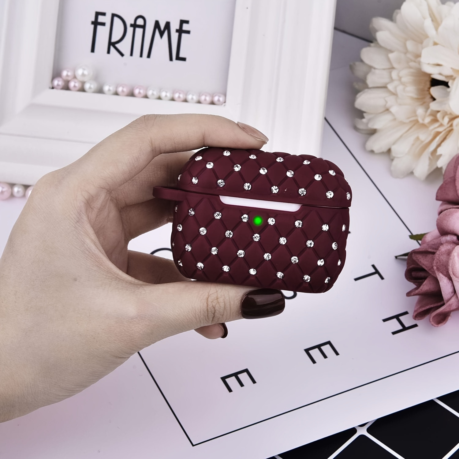 compatible with for pro case cute bling crystal protective cover compatible with pro 2nd generation pro 1st generation case for women men details 2