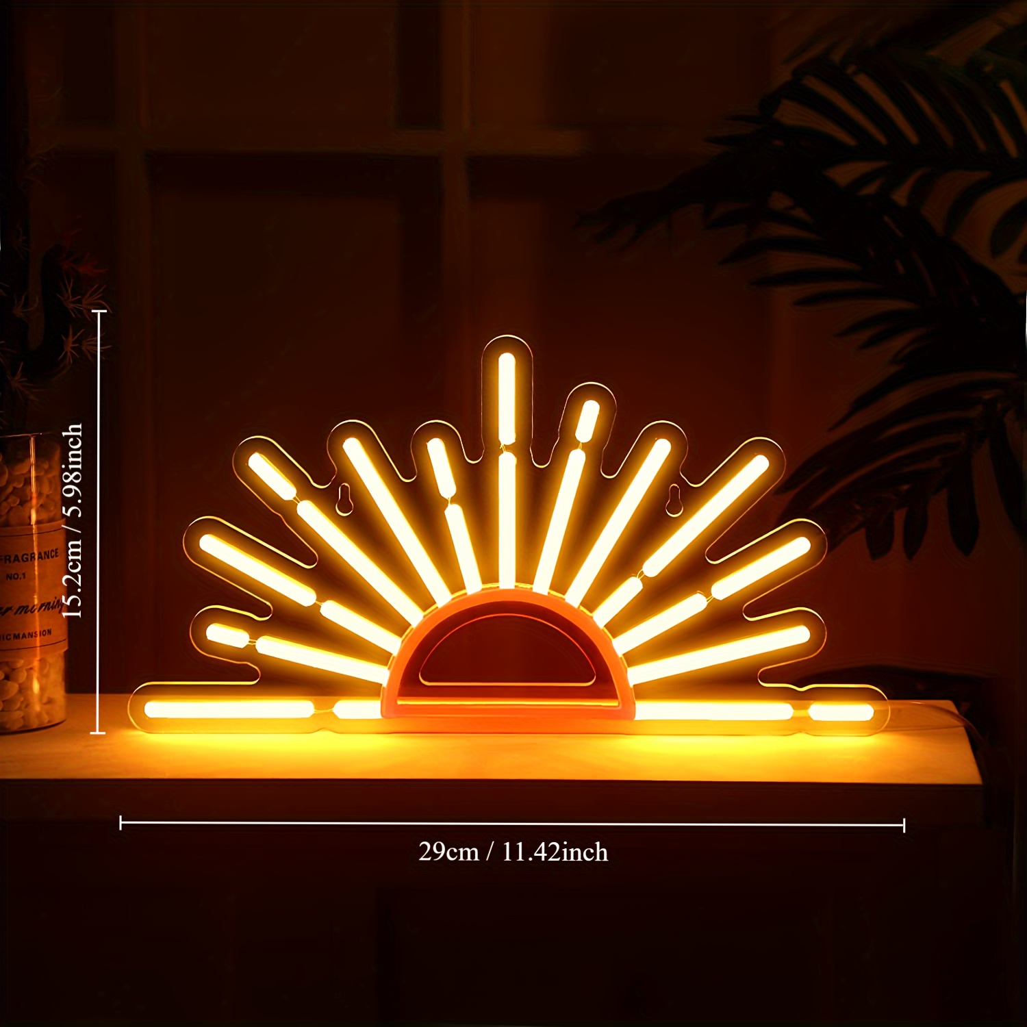 sunrise sunset led neon lamp art neon lamp bedroom prop light details 3