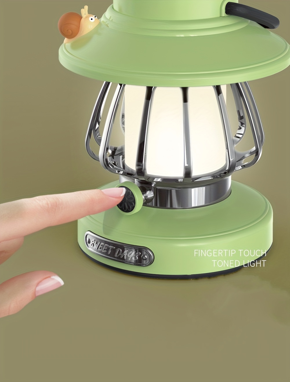 1pc usb charging cartoon snail retro portable hanging camping night lamp outdoor picnic camping light decoration light for camping landscape wedding halloween christmas night hiking lighting details 2