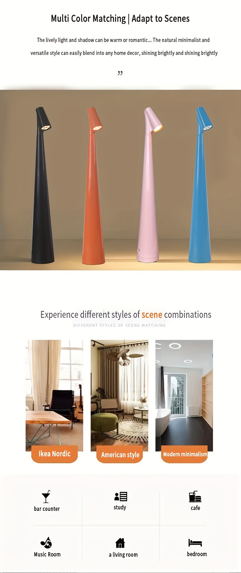new lamp designer night lamp table lamp instagram luxury high foot portable charging decoration table lamp bedroom details 6