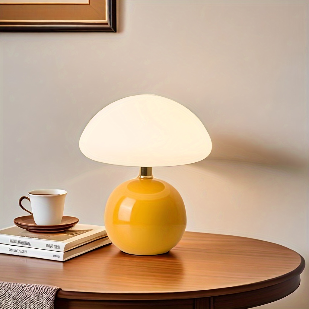 a ceramic plastic usb creative mushroom nightlight light decorative light room bedroom living room a of room types used to send birthday christmas gifts details 6