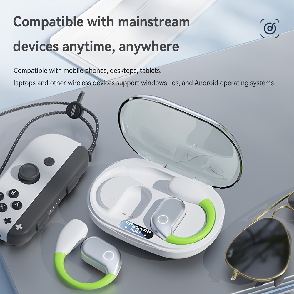 wireless music earbuds long bass sound running and fitness details 7