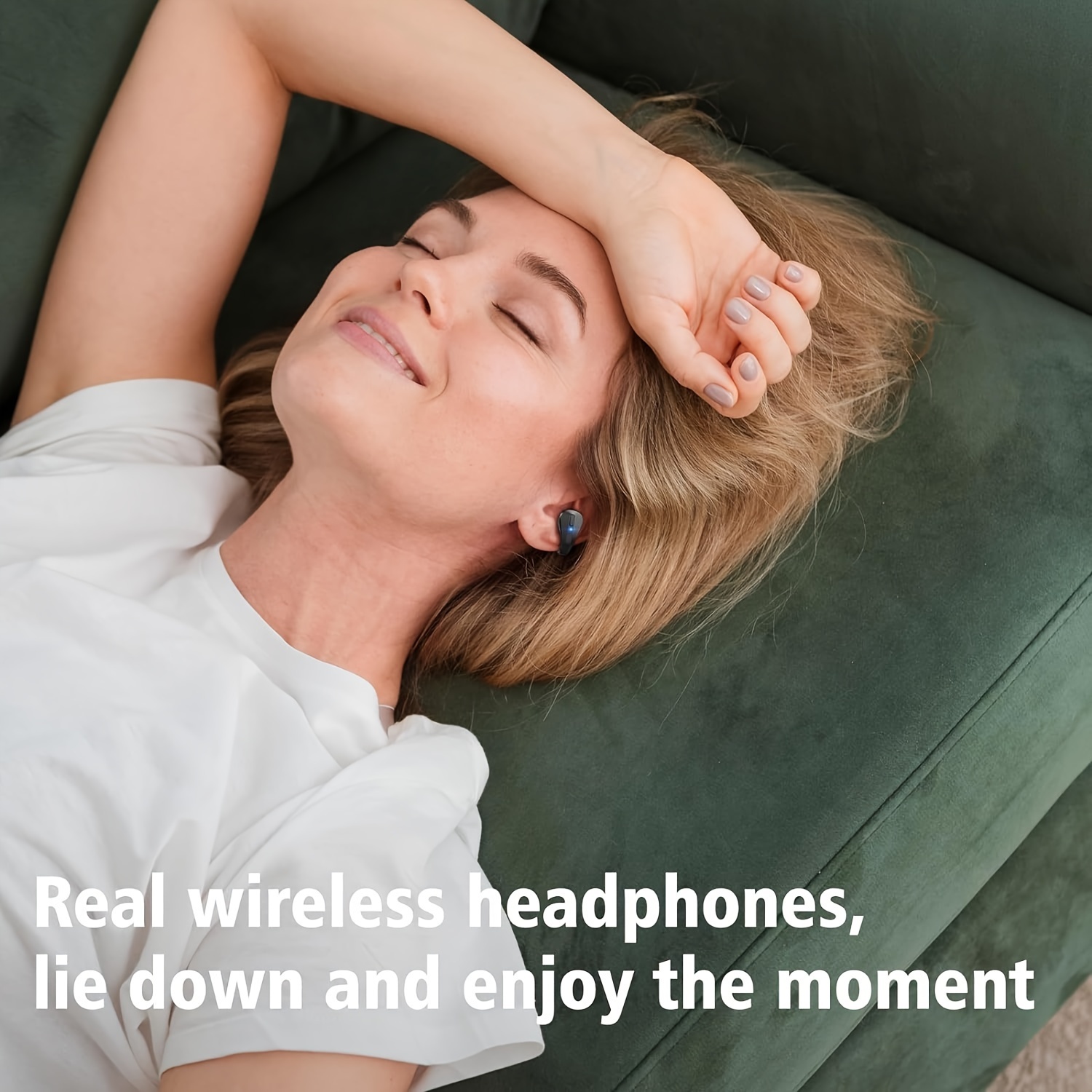 wireless open ear headphones clip on earbuds for android iphone air conduction earbuds with charging case details 9