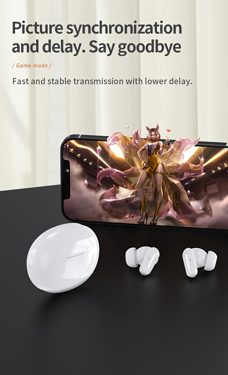 earbuds with mic tws in ear headphones sport earhook headset stereo in ear headphones with led display case wireless running sports earbuds details 1