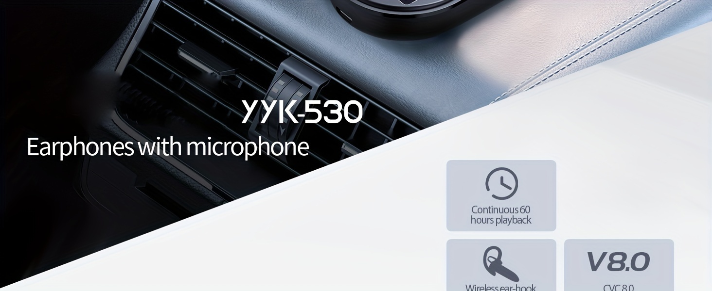 the 530 wireless earbuds 40 hours of and earbuds with led are suitable for trucker gaming work driving and outdoor sports details 1