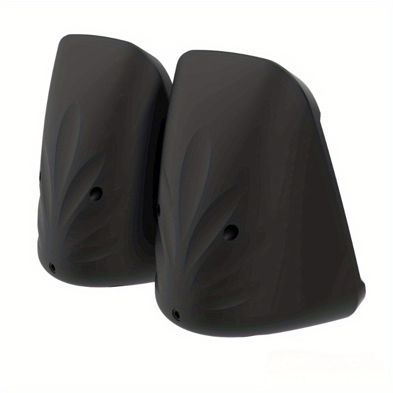 computer speakers 3wx2 in small body stereo 2 0 usb powered 3 5mm aux multimedia speakers built in bottom bass pc laptop desktop speakers black details 0