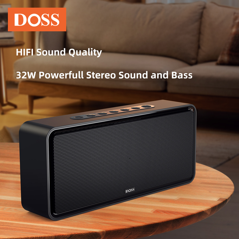 wireless bt 5 0 speaker xl powerful 32w stereo bass subwoofer box tws wireless stereo pairing home loud speakers details 0