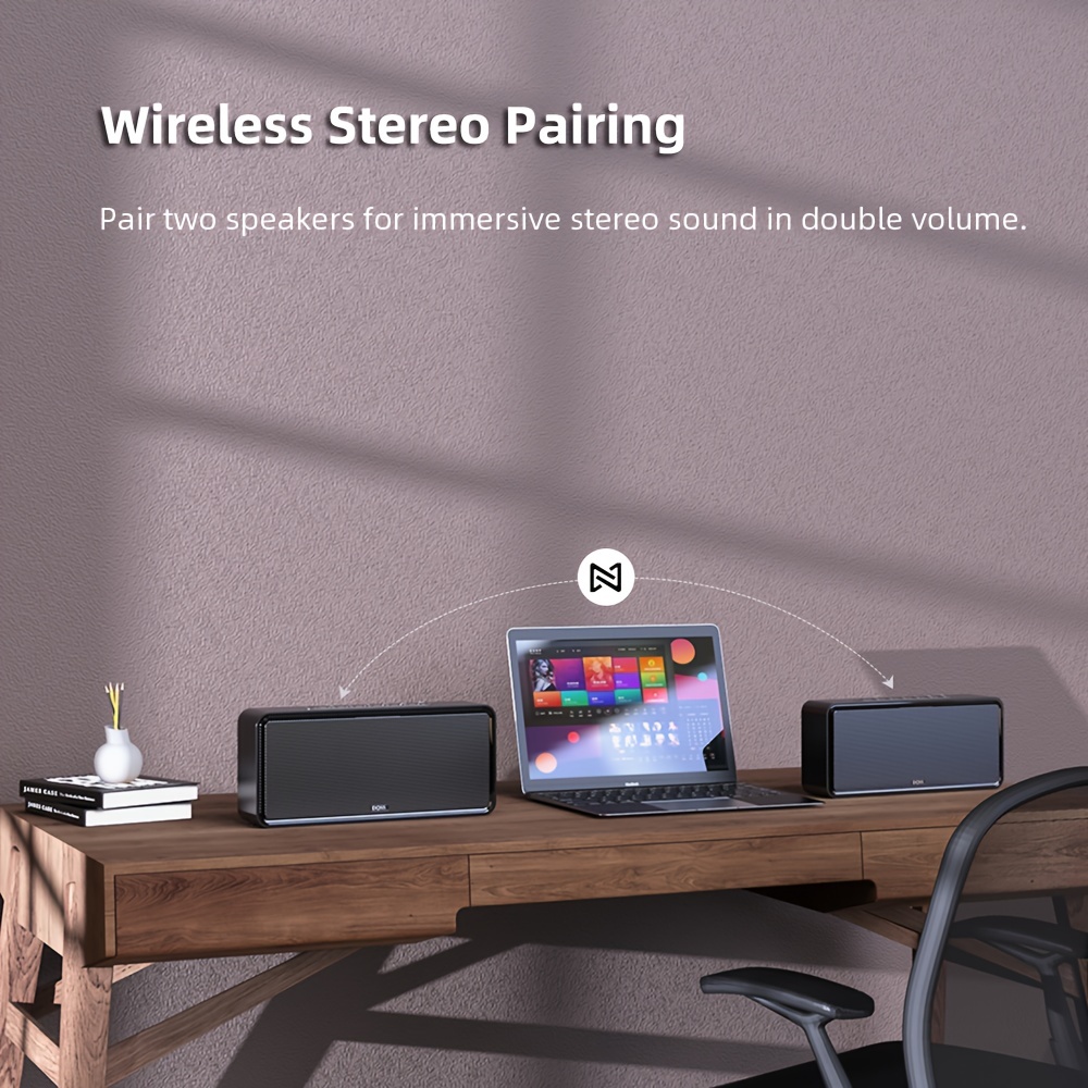 wireless bt 5 0 speaker xl powerful 32w stereo bass subwoofer box tws wireless stereo pairing home loud speakers details 3