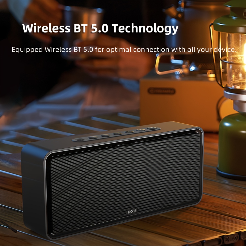 wireless bt 5 0 speaker xl powerful 32w stereo bass subwoofer box tws wireless stereo pairing home loud speakers details 5