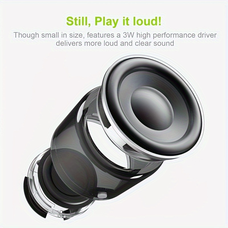 Portable Music Player Mini M1 Speaker Wireless Speaker With Subwoofer, Sports Sound Box, Small Steel Cannon, Speaker For Any Smartphone details 2
