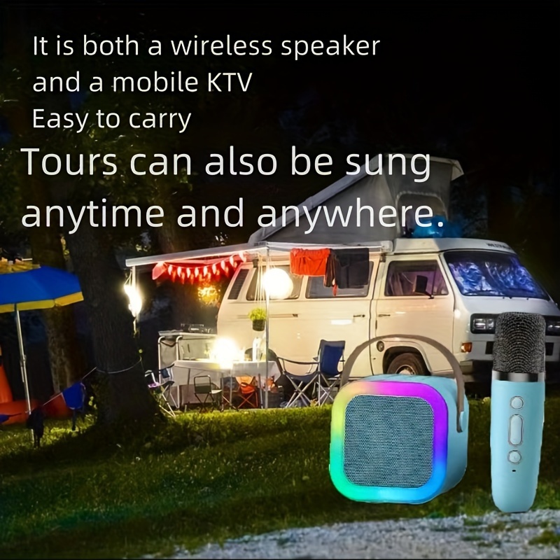Wireless Microphone, KTV Sound System, Mini Handheld Microphone, Singing And Song Ordering All-in-one Machine, Home KTV Wireless Speaker Set details 4