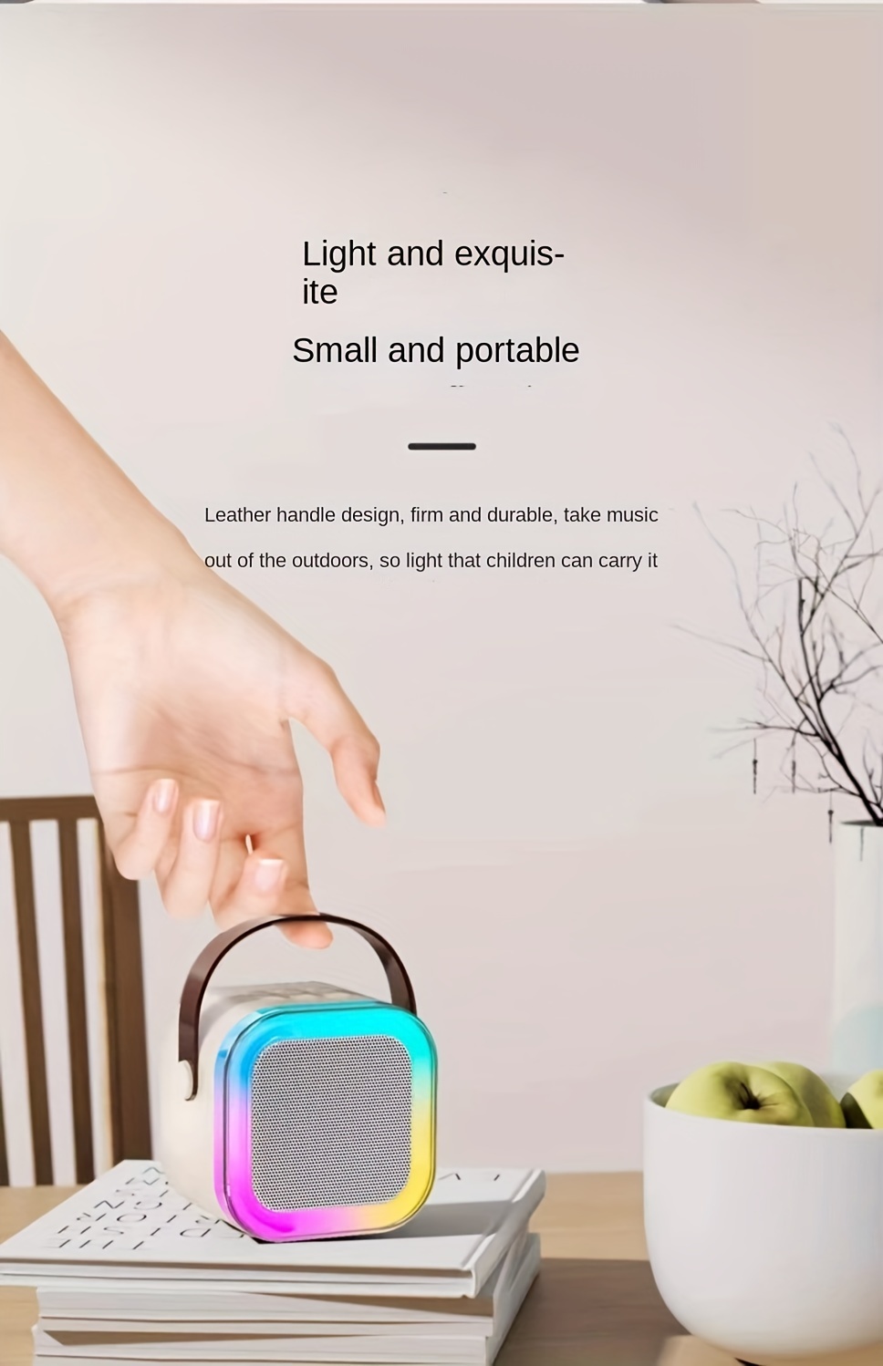 Wireless Microphone, KTV Sound System, Mini Handheld Microphone, Singing And Song Ordering All-in-one Machine, Home KTV Wireless Speaker Set details 9