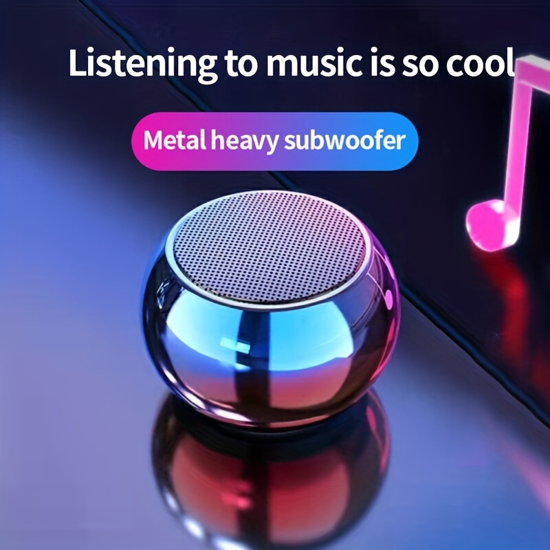 small steel cannon portable music player mini wireless speaker with subwoofer for sound details 0