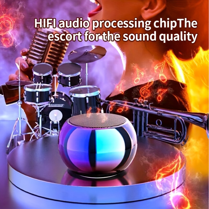 small steel cannon portable music player mini wireless speaker with subwoofer for sound details 6