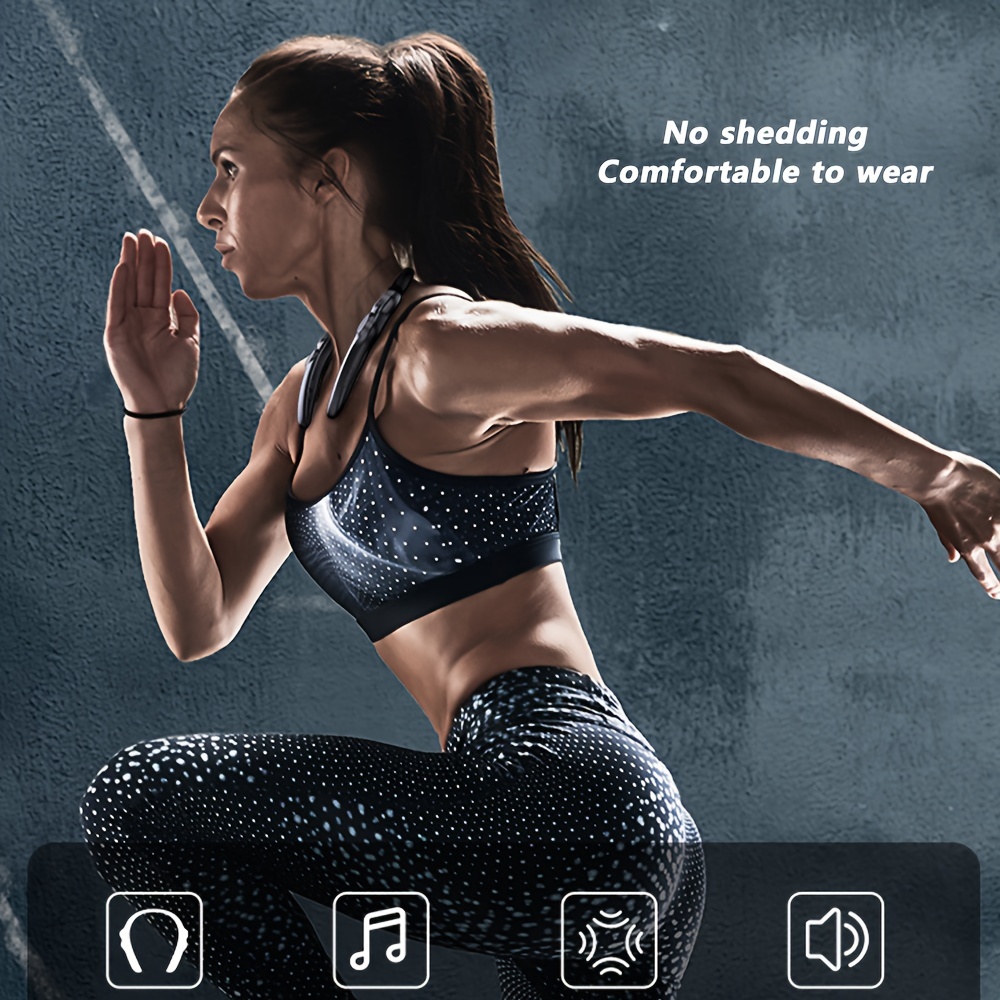 Neck Mount 4 Speakers, Portable Wireless Neck Speaker, Outdoor, Sports Cycling Mini Subwoofer Sound details 9