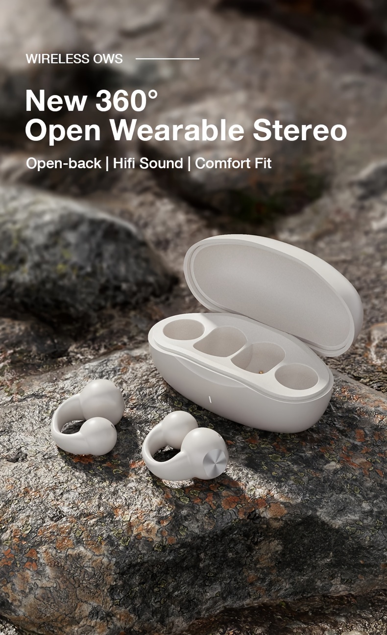 j01 wireless earbuds open ear clip headphones new mini open ear earbuds wireless earphones wireless headset sport running earring earphone details 0