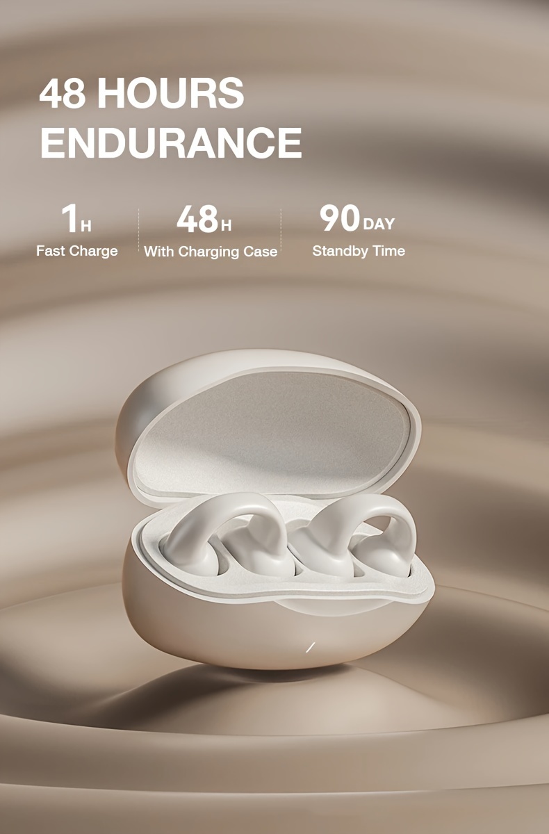j01 wireless earbuds open ear clip headphones new mini open ear earbuds wireless earphones wireless headset sport running earring earphone details 6
