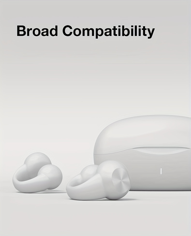 j01 wireless earbuds open ear clip headphones new mini open ear earbuds wireless earphones wireless headset sport running earring earphone details 13