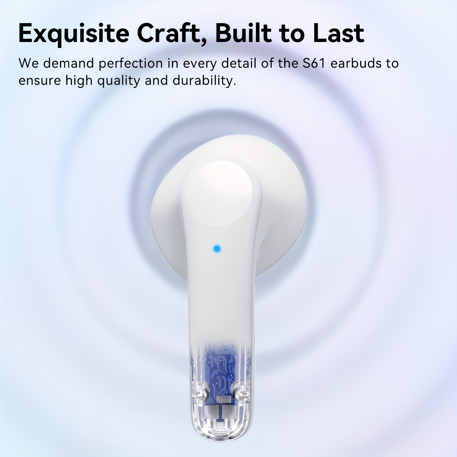wireless earbuds headphones 40h stereo ear buds display cordless in ear earphones with microphone for ios sports details 7