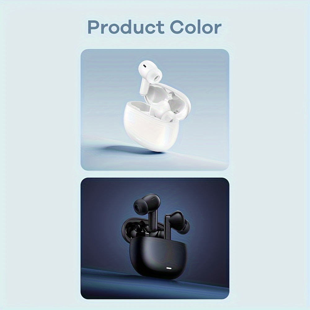 wireless earbuds active noise cancelling earphones wireless 5 2 with microphone charging case 30 hours ear stereo earphones suitable for android details 8