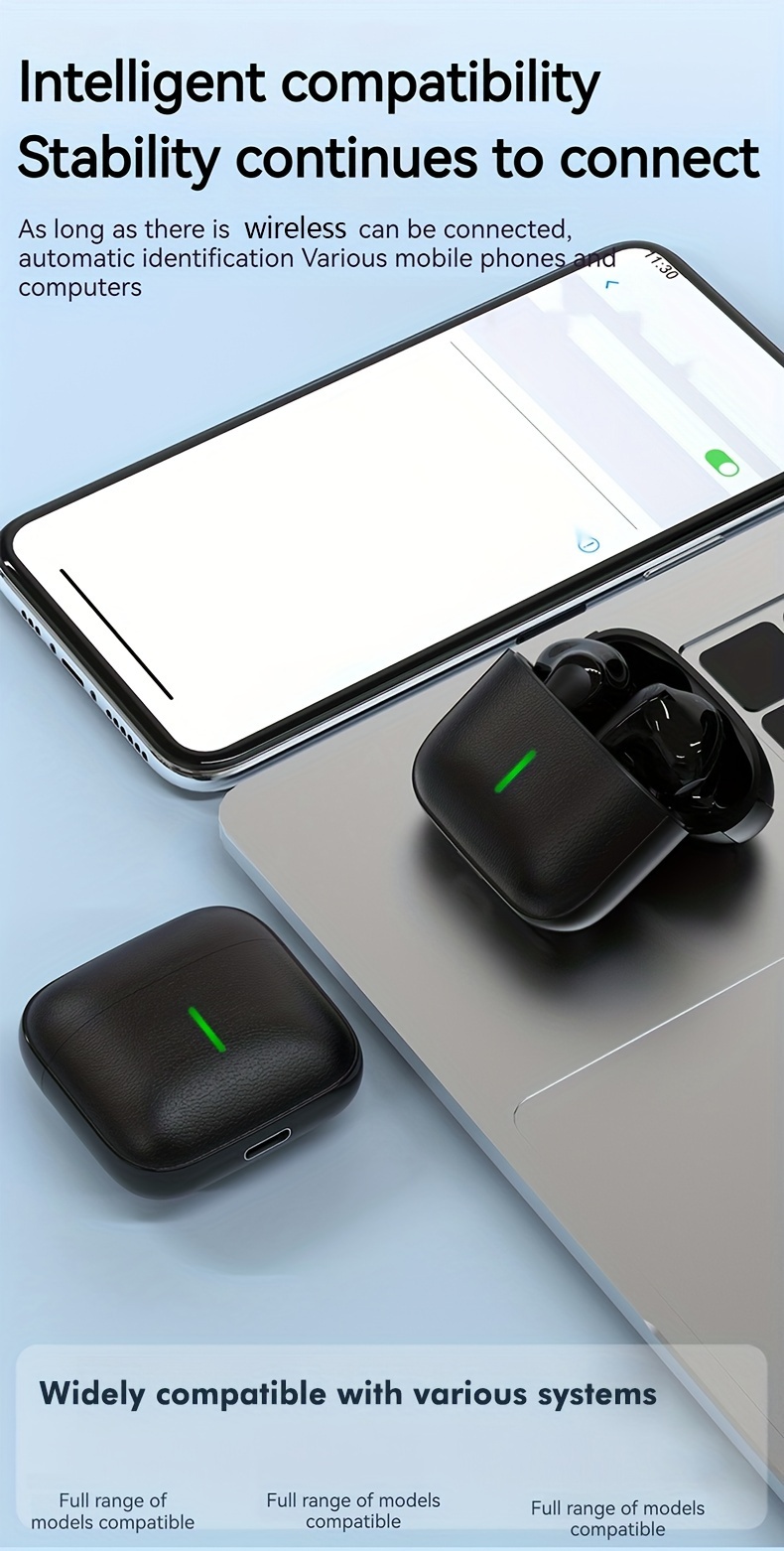 new wireless earphones ultra long waterproof sports game stereo in ear universal earbuds details 1