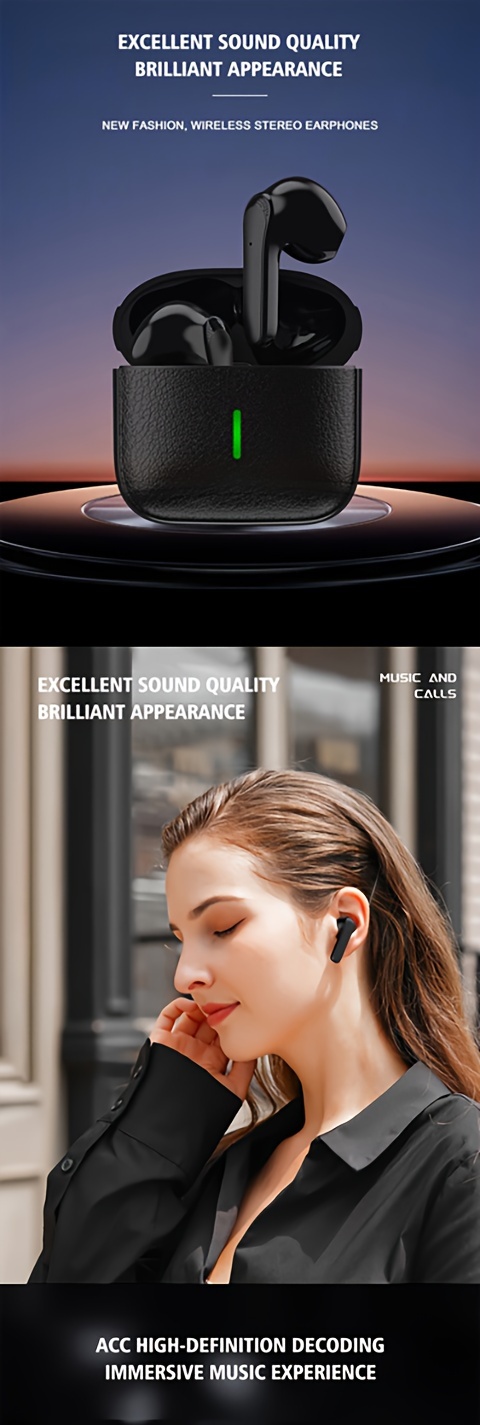 new wireless earphones ultra long waterproof sports game stereo in ear universal earbuds details 6